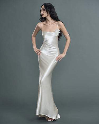 Lustre Satin Dress